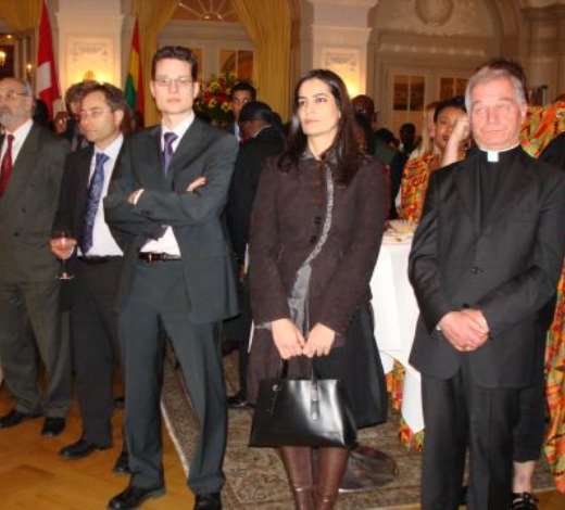 A cross-section of the guests listening to the speech being delivered